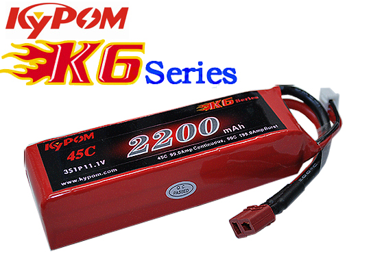 KYPOM KT2200-45-3S 11.1V2200mAh 45C-90C K6シリーズ★ハイレート★3CチャージOK KYPOM KT2200-45-3S 11.1V2200mAh 45C-90C K6シリーズ★ハイレート★3CチャージOK