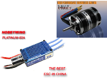 HobbyWing PLATINUM PRO60A���̎ގَ�����TOPSTAR1400KvCOMBO
