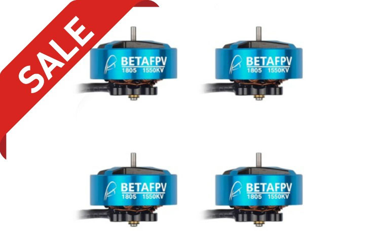 BETAFPV ブラシレスモーター 1805 -1550kv Brushless Motors(4pcs)【50％OFFSALE】【在庫限り】【すべてのサポート対象外】