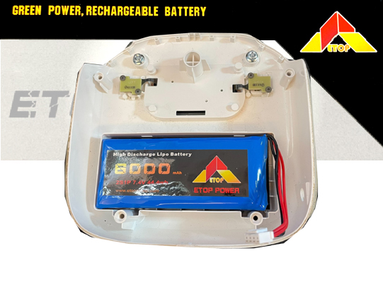 ETOP 7.4V6000mAh44.4wh 2S1P　（P3系.P4系.INS系のプロポバッテリーに）