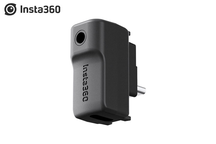 Insta360 ONE X2 マイクアダプター縦型【INSTA360 ONE RS 1-Inch 360にも）