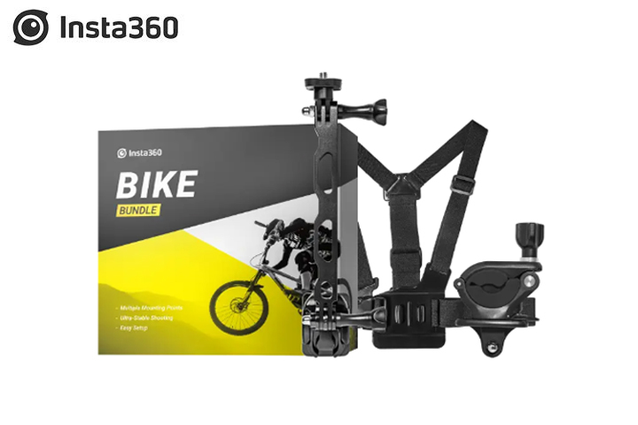 Insta360 自転車・バイク撮影セット【GO3】【X3】【ONE X2】【GO2 ※別途アダプター必須】【RS】（1インチ360度版は除く）