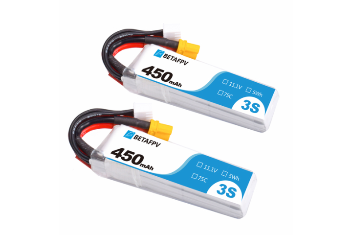 BETAFPV HX115-HD　バッテリー  450mAh 3S 75C Battery(2PCS)