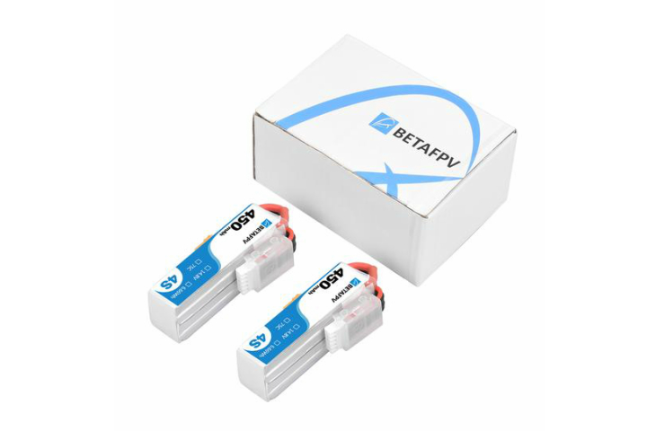 BETAFPV　HX115-HD　バッテリー  450mAh 4S 75C Lipo Battery(2PCS)