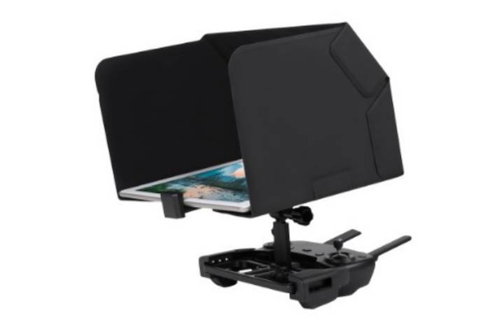 Nancy DJI Mavic Air 2用 サンフード付き2in1タブレットホルダー 【サンシェードネックストラップ角度調整可能】【MAVICシリーズ　Sparkにも】【iPad Air利用可能】