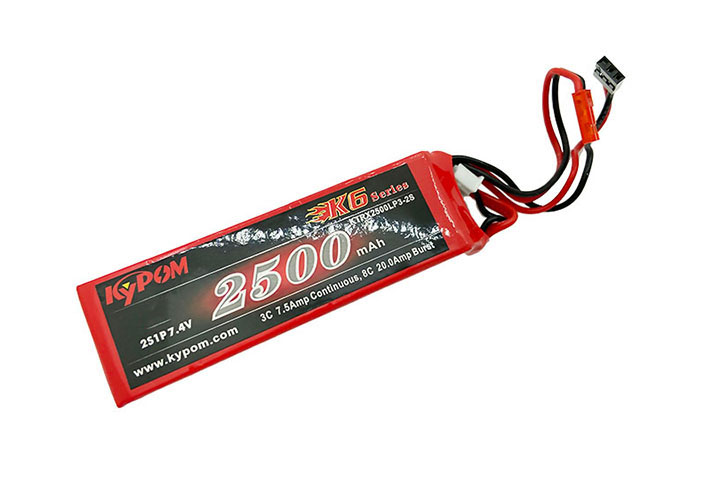 KYPOM　KTTX2500LP3-2S　7.4V2500mAh 送信機用FrSky X9D Plus 2019などに