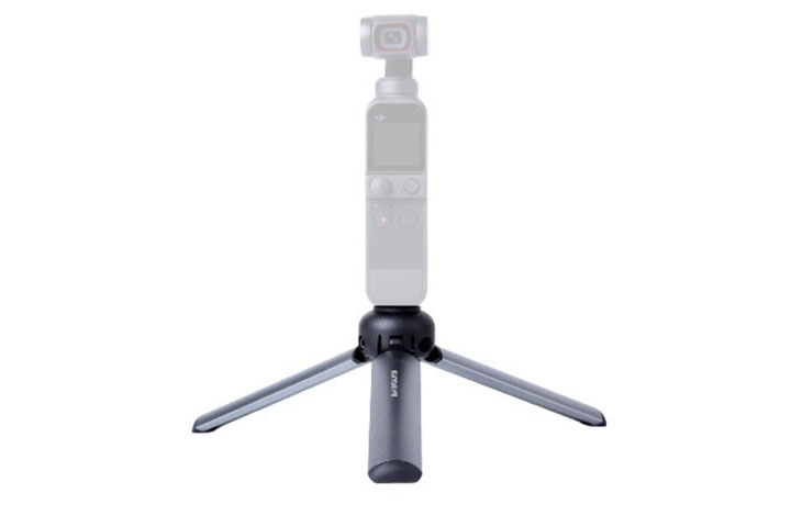 Nancy　DJI Pocket 2用　アルミニウム合金ミニ三脚 【シルバー】Osmo Pocket/Insta360 ONE X2 / OM 4/Osmo Actionにも】