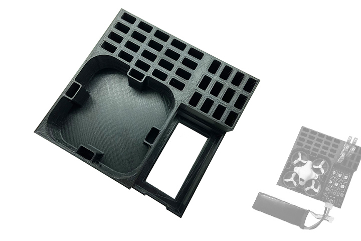 AIRSTAGE BETAFPV  65シリーズ用 ボックス【ブラック】【バッテリー32本収納可能】