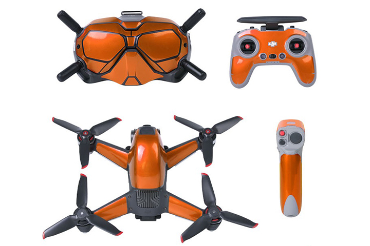 Nancy DJI FPV(2.4Ghz)   用　ステッカー【Orange】