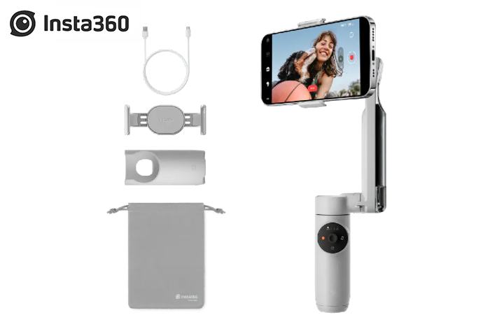 .【SALE】Insta360 Flow Standalone （gray） 標準版グレー ～1/4