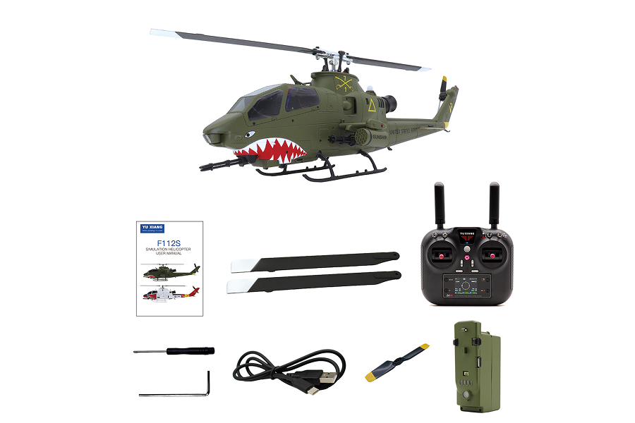 YuXiang F112S F112S AH-1 コブラ GPS ヘリコプター RTF