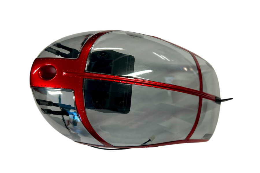 YuXiang 2.32.01.F119S-017-R/S F119 キャノピーセット (レッド/シルバー)  【F119S】