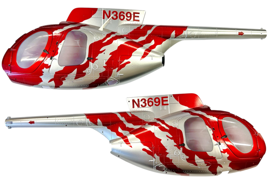 YuXiang 2.32.01.F119S-019-R/S F119S 胴体セット コックピットカバー無し (レッド/シルバー ) 【F119S】