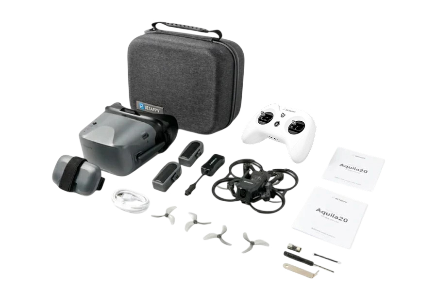 01【SpringSALE】【ご予約品】BETAFPV Aquila20 FPV キット【モード2】【ドローン・LiteRadio 3 送信機・VR04ゴーグル(アナログ)】【1103｜10500KVモーター】