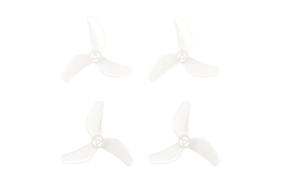 BETAFPV Gemfan 1207 3枚羽根プロペラ（シャフト径1.0mm）【Air65Ⅱ】【透明】【4個】