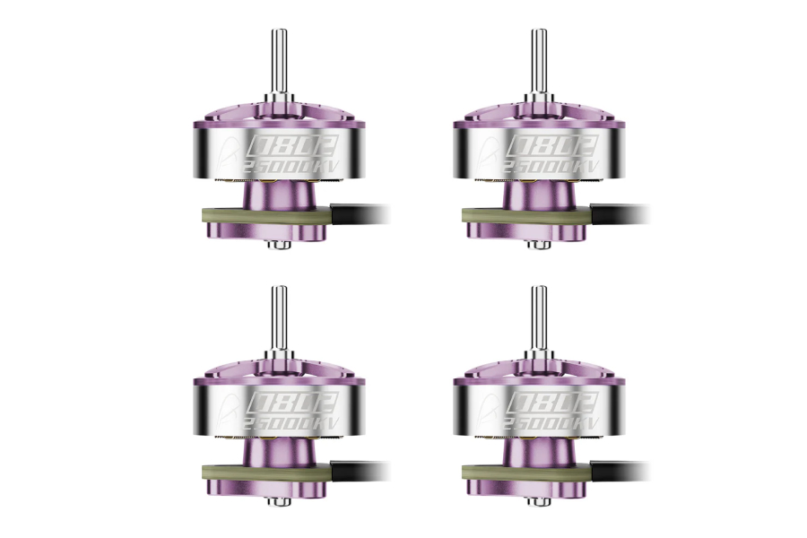 BETAFPV 0802 ブラシレスモーター (2026)【25000KV】【レーシング】【パープル】【4個】【Air75II】