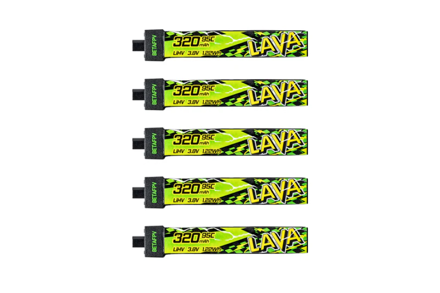 BETAFPV LAVA II 1Sバッテリー【320mAh】【95C】【5個】【Air65 II / Air65】