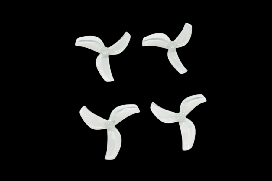BETAFPV Gemfan 1611 3枚羽根プロペラ（シャフト径1.0mm）【Air75 II Freestyle】【透明】【4個】