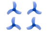 BETAFPV プロペラ Gemfan 35mm 3-Blade Propellers (1.0mm Shaft 4PCS) 【ブルー】【対応モーター: 0802SEブラシレスモーター】【Meteor65 Pro などに】