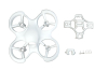 BETAFPV Cetus フレーム Blushed Whoop Quadcopter Frame【FCコネクタ対応】