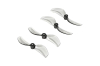 BETAFPV プロペラ Gemfan 45mm 2-Blade Propellers (1.5mm Shaft 4PCS)(クリアグレー)【対応モーター：1103ブラシレスモーター】【Mereor75 Pro】