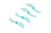 BETAFPV プロペラ Gemfan 45mm 2-Blade Propellers (1.5mm Shaft 4PCS)(クリアブルー)【対応モーター：1103ブラシレスモーター】【Mereor75 Pro】