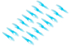 BETAFPV プロペラ Gemfan 2015 2-Blade Propellers 【16PCS】 (1.5mm Shaft)【ブルー】【推奨モーター：1103 ブラシレスモーター】【Meteor85】