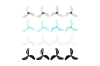 BETAFPV プロペラ Gemfan 45mm 3-Blade Propellers (1.5mm Shaft)【クリアグレー、クリアブルー、ブラック、ホワイト】【16枚セット】【対応モーター：1102ブラシレスモーター】【Mereor75 Pro】