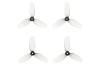 BETAFPV プロペラ HQ 31mm Ultralight 3-Blade Propellers (1.0mm Shaft）【グレー】【対応モーター：0702 ブラシレスモーター】【Meteor65】【Meteor65 Pro】