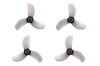 BETAFPV プロペラ Gemfan 35mm 3-Blade Propellers (1.0mm Shaft 4PCS) 【クリアグレー】【対応モーター: 0802SEブラシレスモーター】【Meteor65 Pro などに】