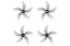 BETAFPV Beta95X V3 プロペラ Gemfan D63 5-Blade Propellers （1.5mm Shaft）【グレー】【推奨モーター：1106 3800KVブラシレスモーター】