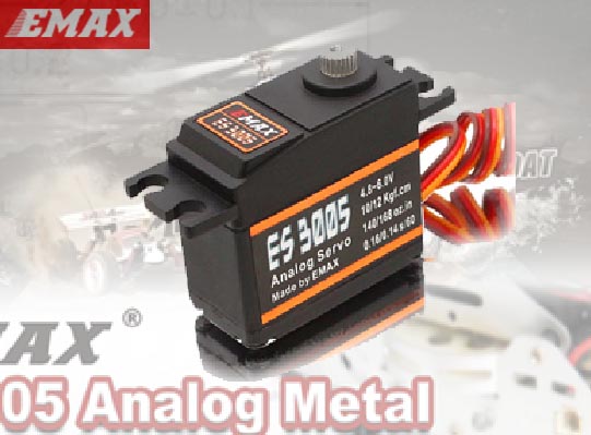 E-MAX　ES3005　42g　アナログ　メタルギヤ　防水サーボ　（航空機、カー、ボート各種OK）【50％OFFSALE】【在庫限り】
