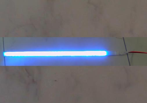 ナイトライダーLEDライン　3528SMD32-B　300mmｘ8mm　（エポキシ表面保護）　　ブルー　