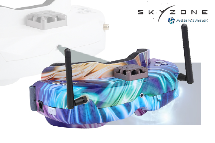 SKYZONE FPV ゴーグル　SKY02X（5.8Ghz系映像受信・録画・HDMI入力他）　フロントカメラ付 【ロリポップ】オリジナル日本語説明書