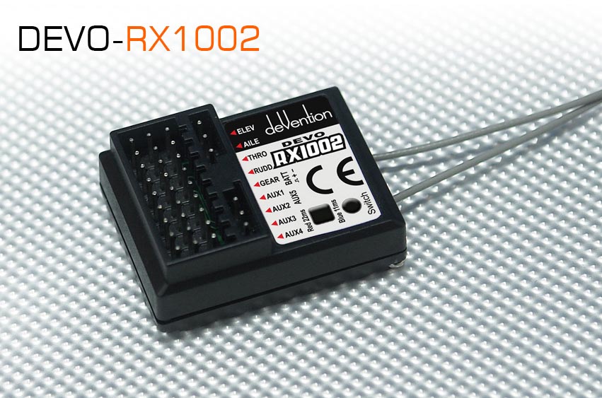 WALKERA　DEVO-RX-1002　10CH　2.4Ghz受信機　　DEVOTX用　（ブラック）【75％OFFSALE】【在庫限り】【すべてのサポート対象外】