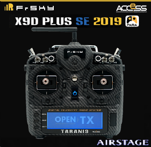 FrSky X9D Plus 2019 SE 送信機【カーボン】（モード1）独自電波法認証取得済＜M9ホールセンサジンバルPARAワイヤレストレーニング機能＞｛専用ケース・オリジナルマニュアル+保証書付｝